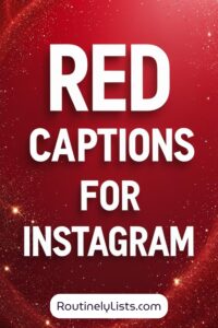 Red Captions for Instagram