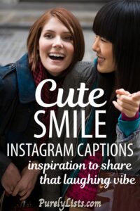 Smile captions for Instagram