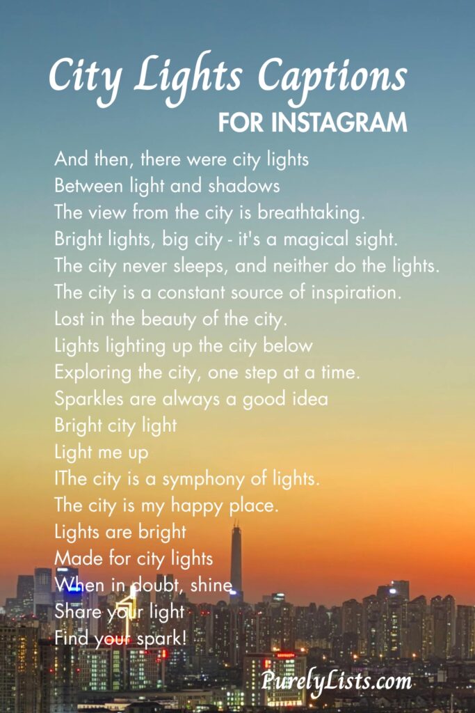 city lights captions