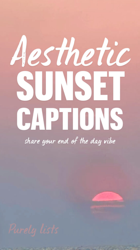 sunset captions