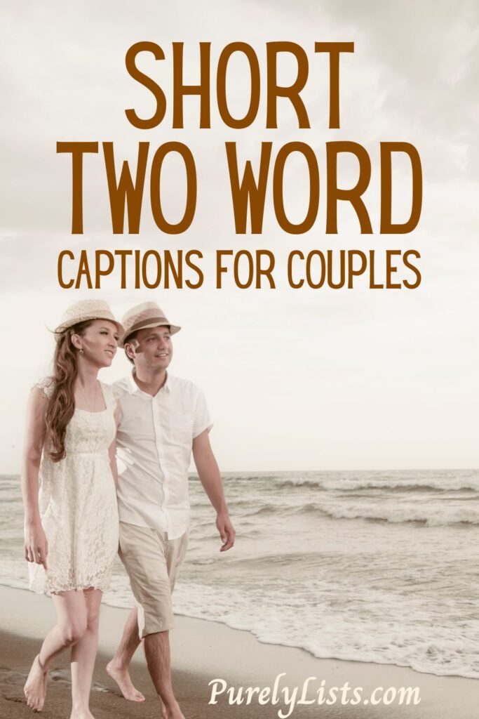 Two word couple captions