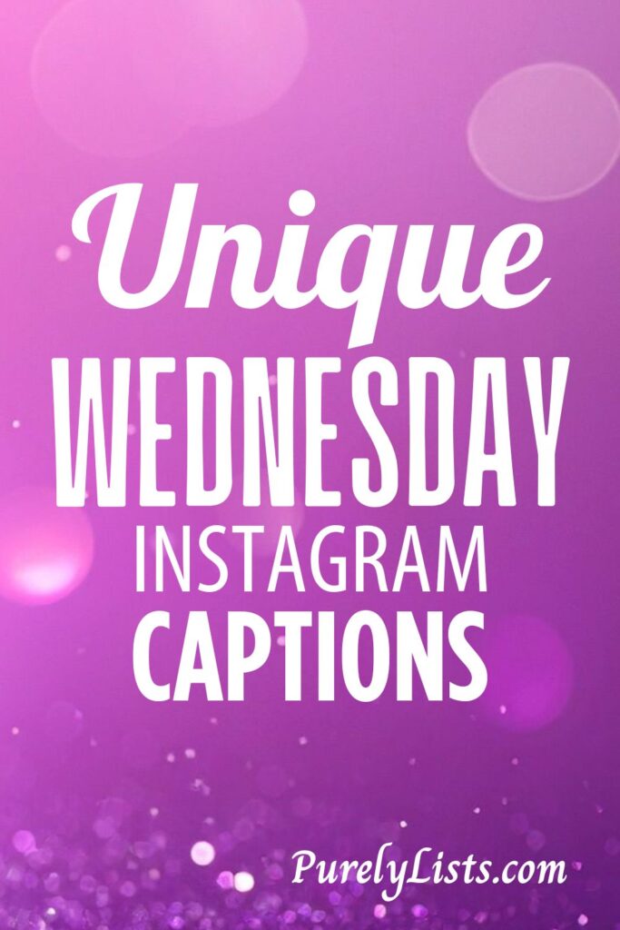 Wednesday captions for Instagram
