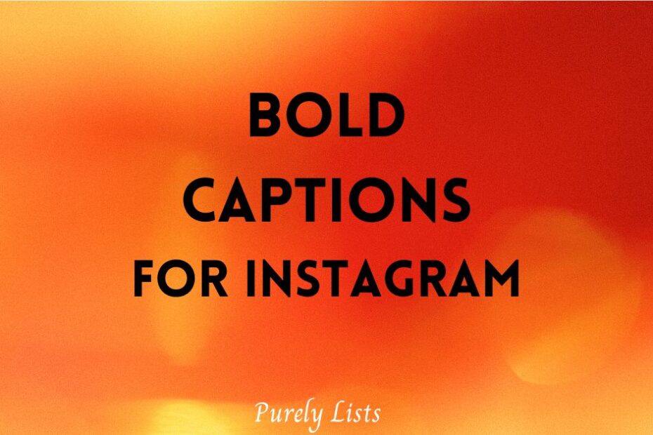 bold captions for Instagram