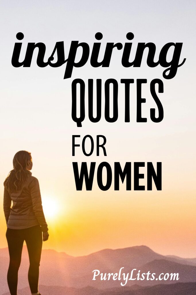 Inspirational quotes for women