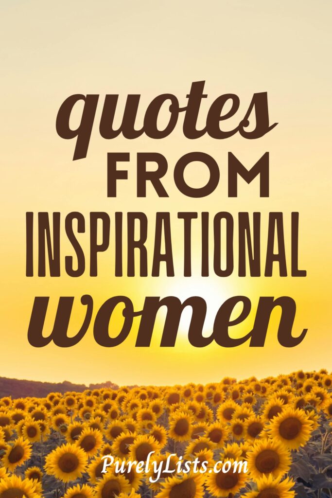 Inspirational quotes for women