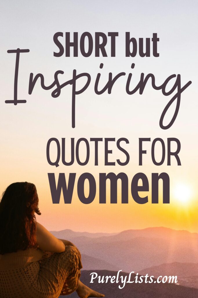 Inspirational quotes for women