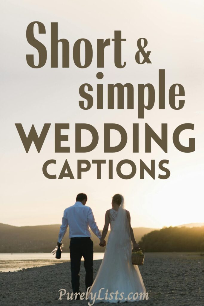 wedding captions for Instagram