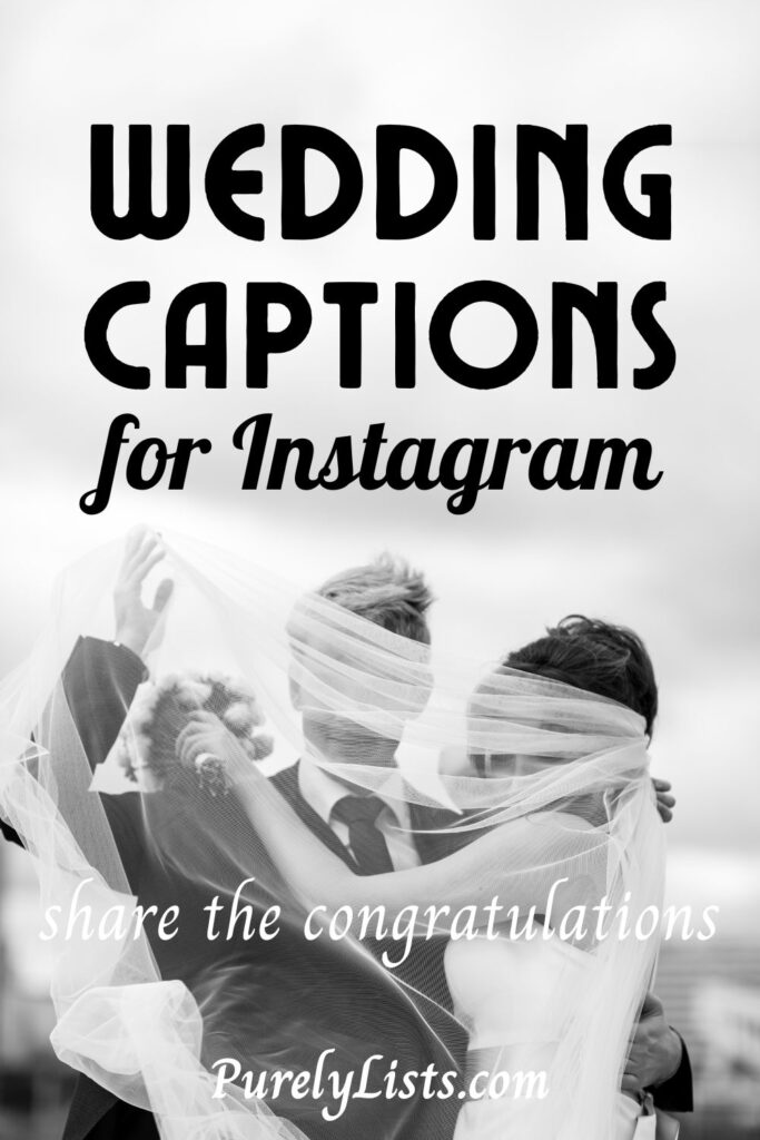 wedding captions for Instagram