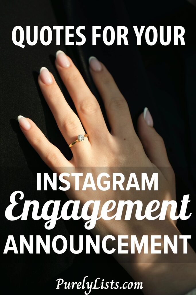 Engagement Quotes for Instagram Announcements