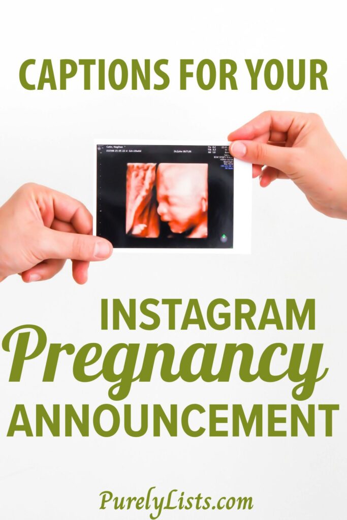 Pregnancy Announcement captions for Instagram
