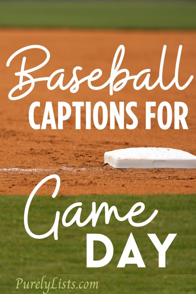 Short baseball captions for Instagram