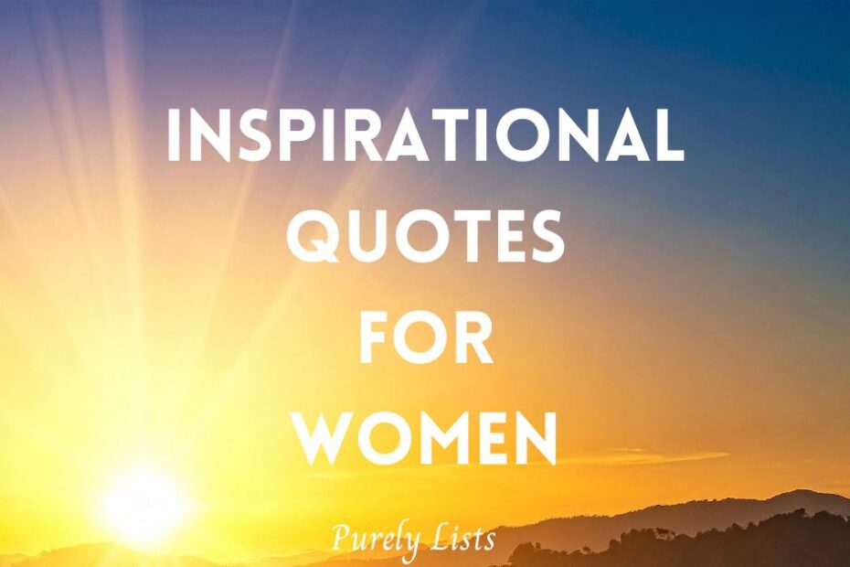 Inspirational quotes for women