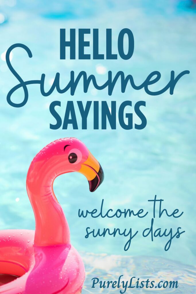 cute hello summer sayings