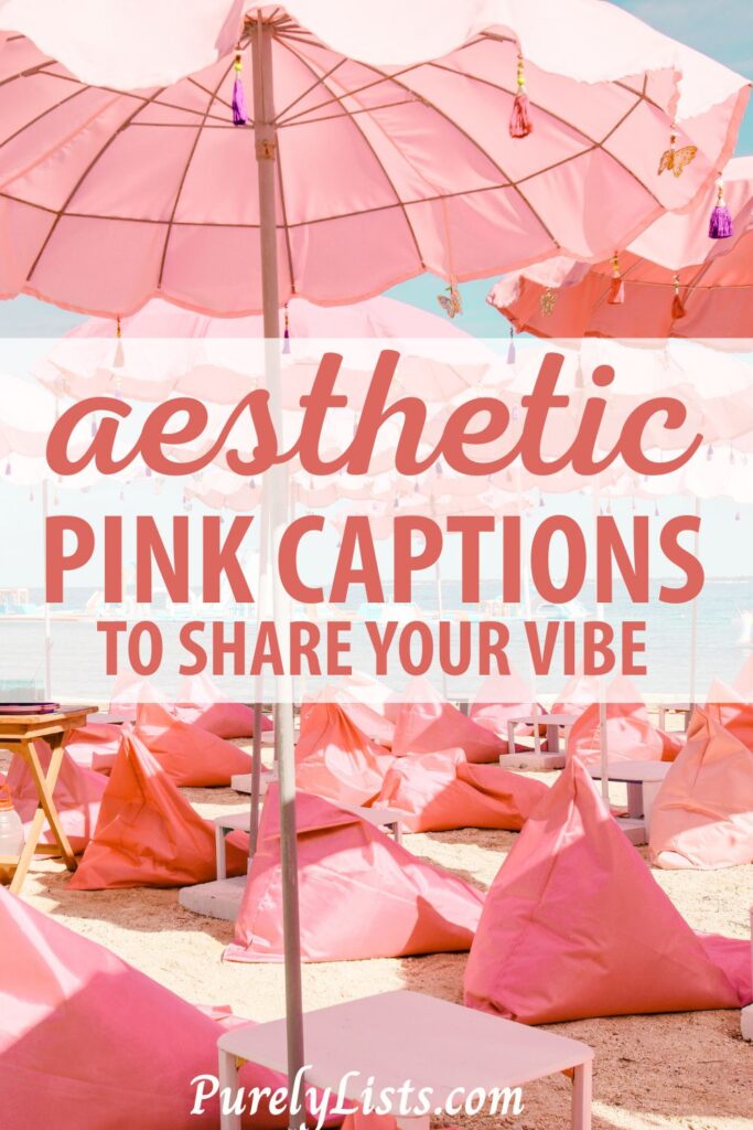 short pink captions for Instagram