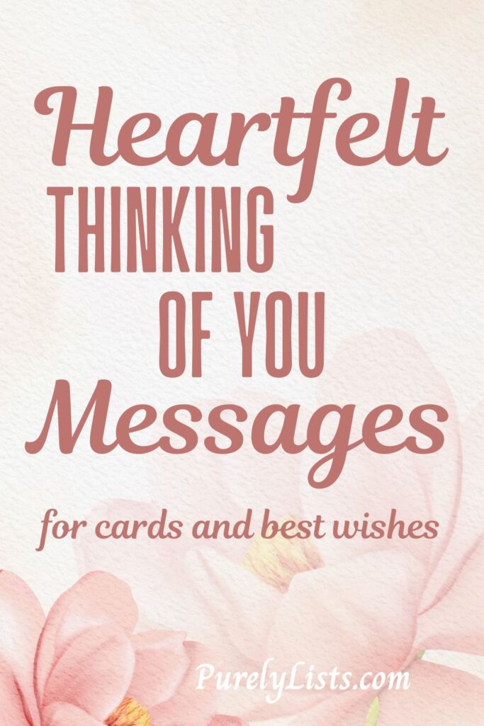 Short thinking of you messages