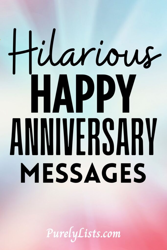 funny happy anniversary messages