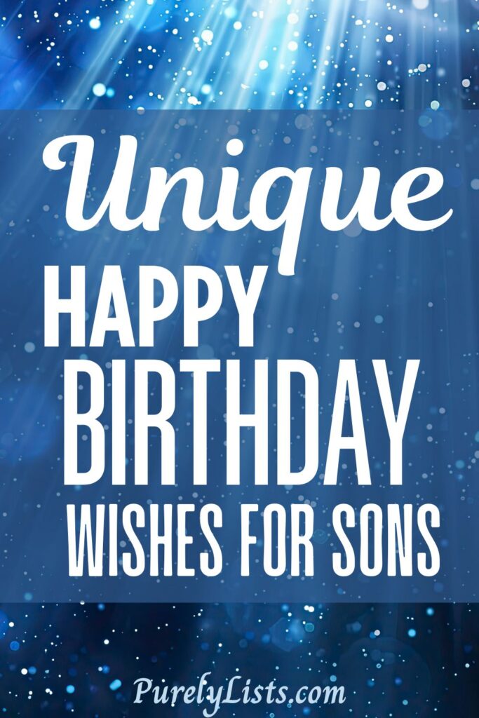 happy birthday wishes for sons