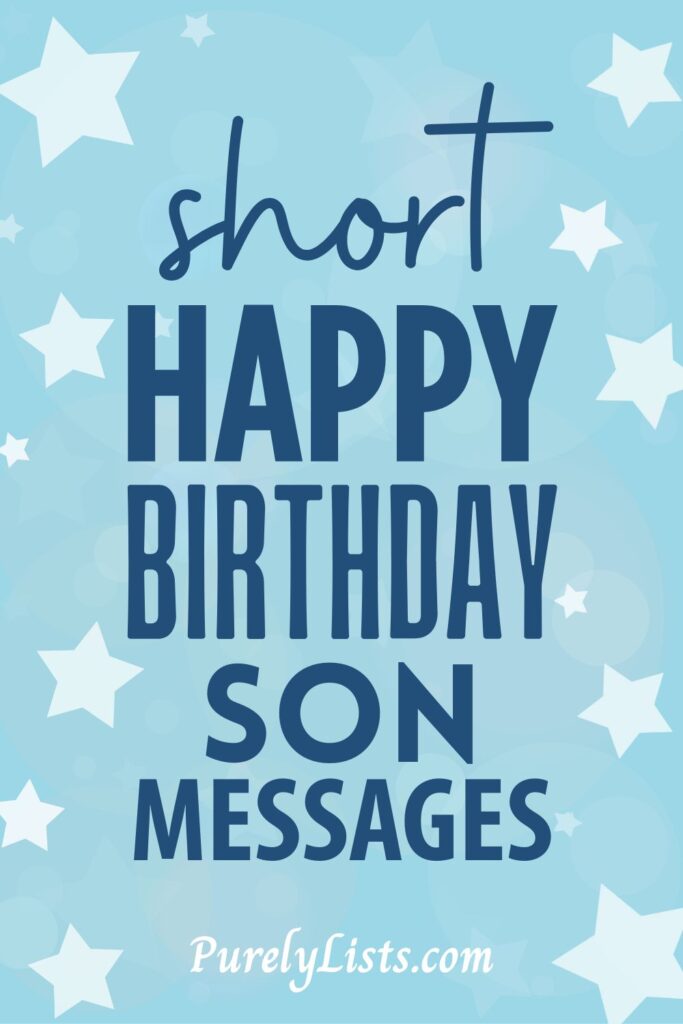 happy birthday wishes for sons