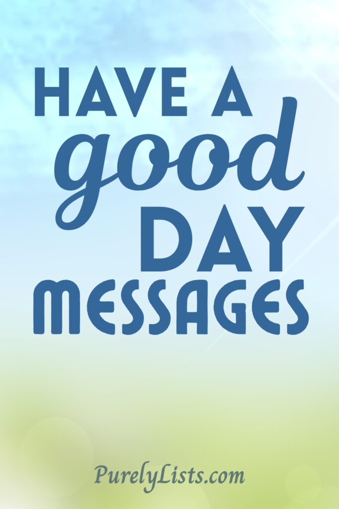 short good day messages