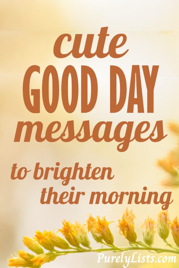 short good day messages
