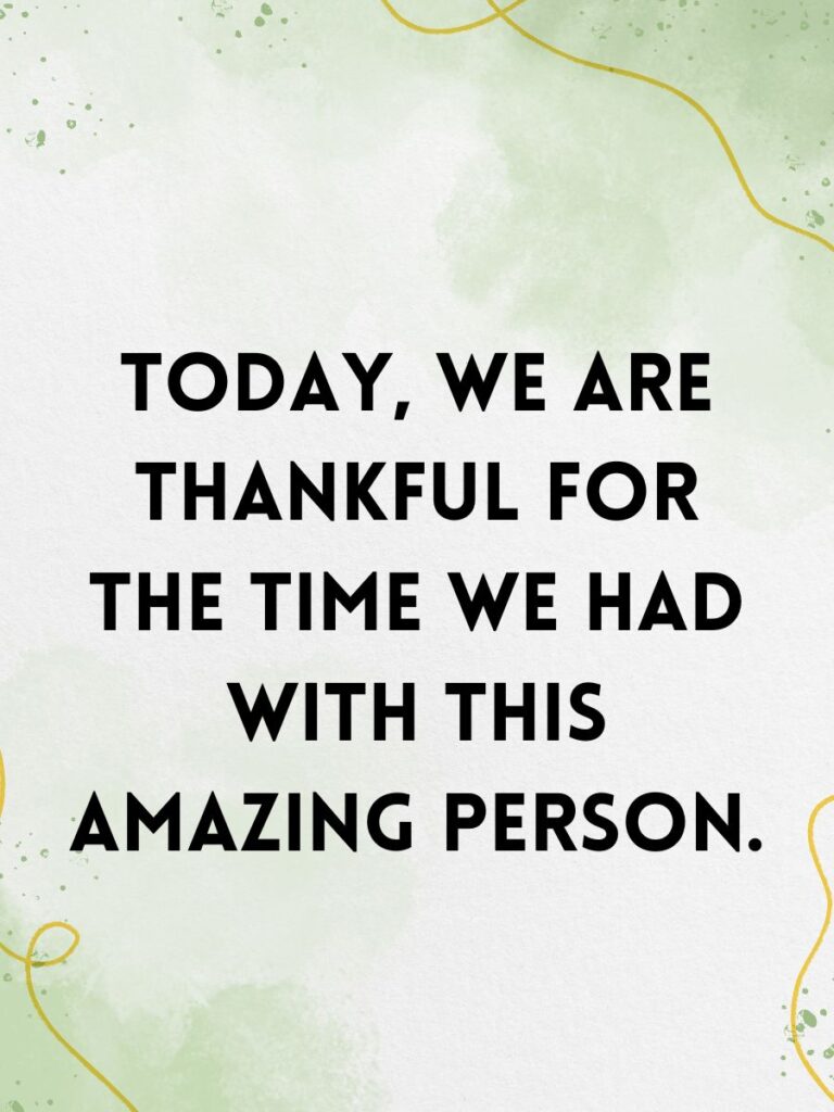 Celebration of life sayings