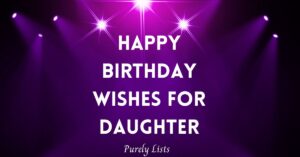 Happy birthday wishes for daughter