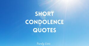 Short Condolence Quotes