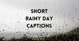 Short rainy day captions