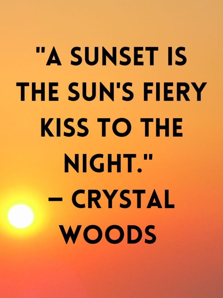 short sunset instagram quotes