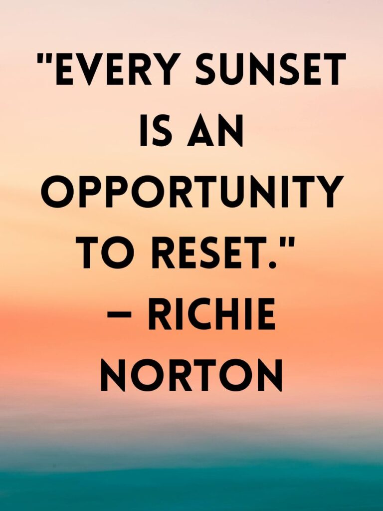 short sunset quotes
