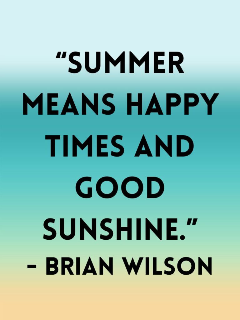 summer quotes, sayings and captions