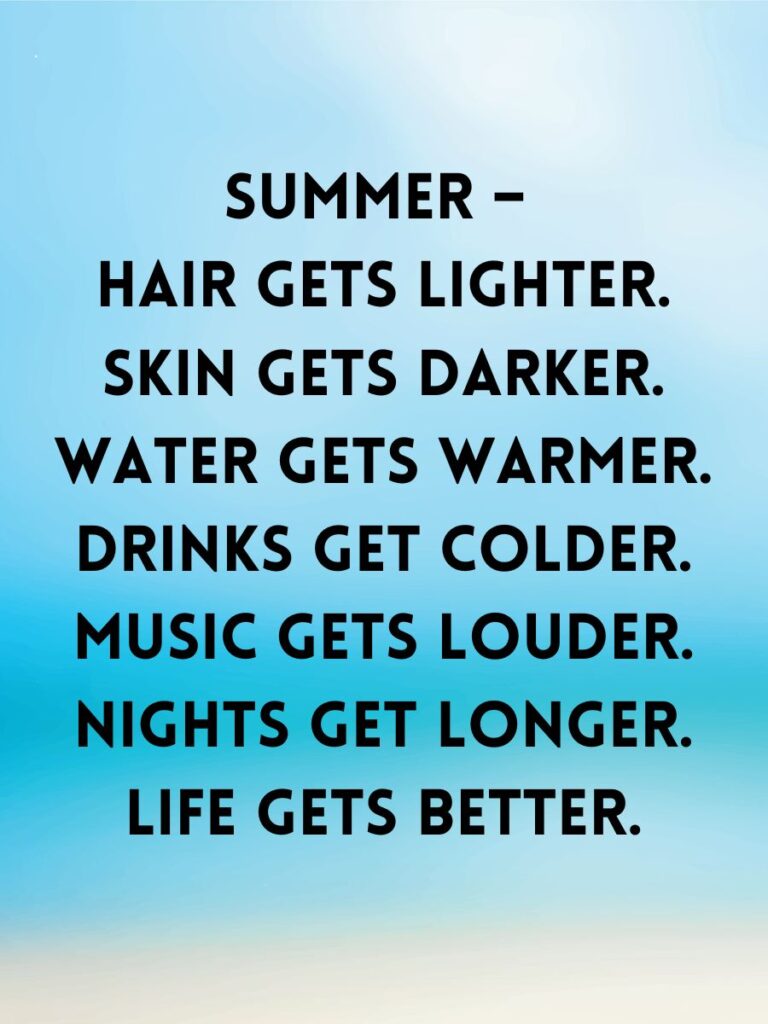 summer quotes, sayings and captions