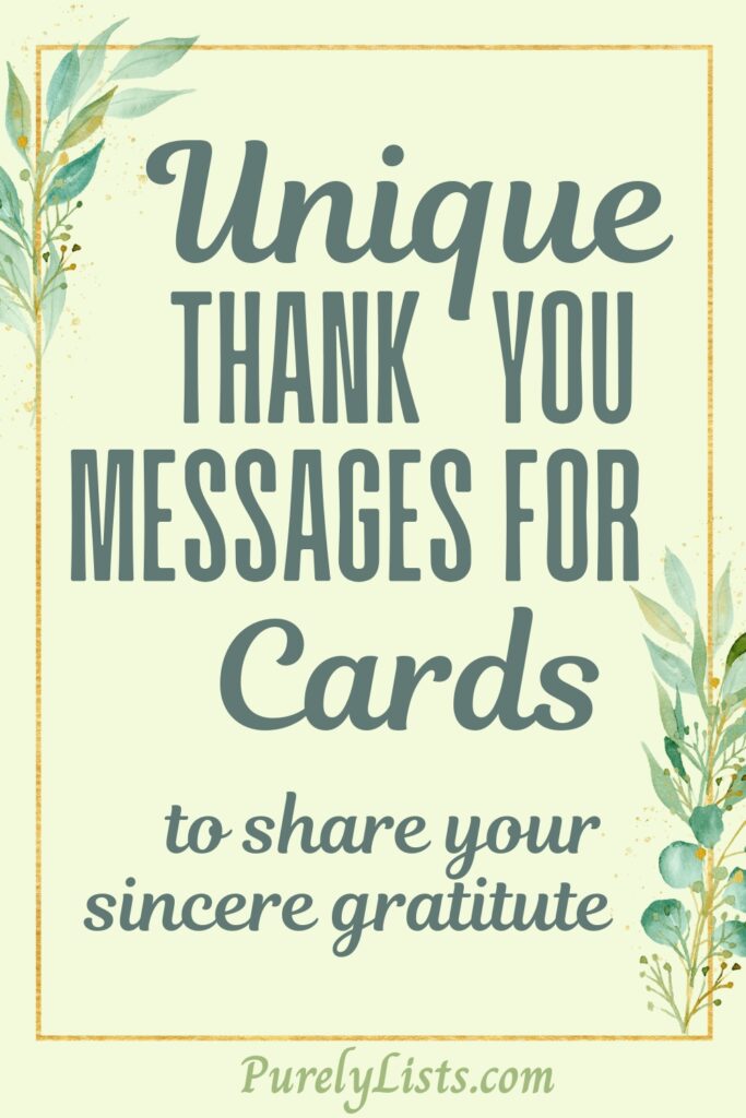 Heartfelt thank you messages about Gratitude
