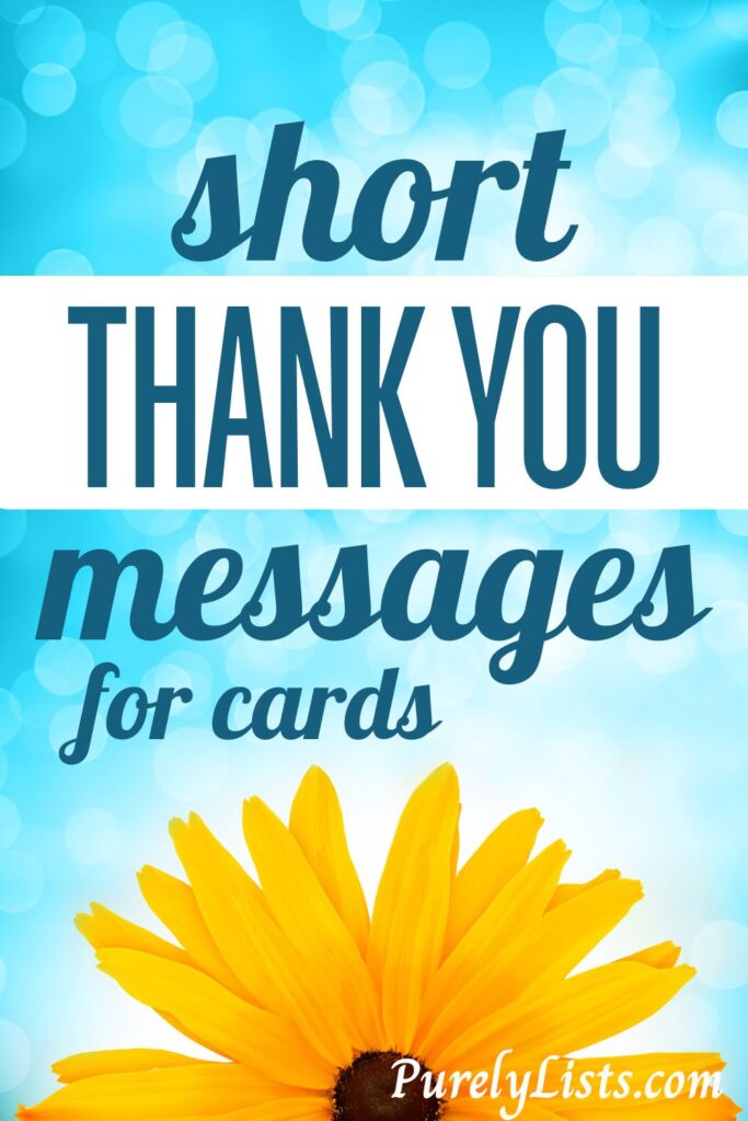 short thank you messages