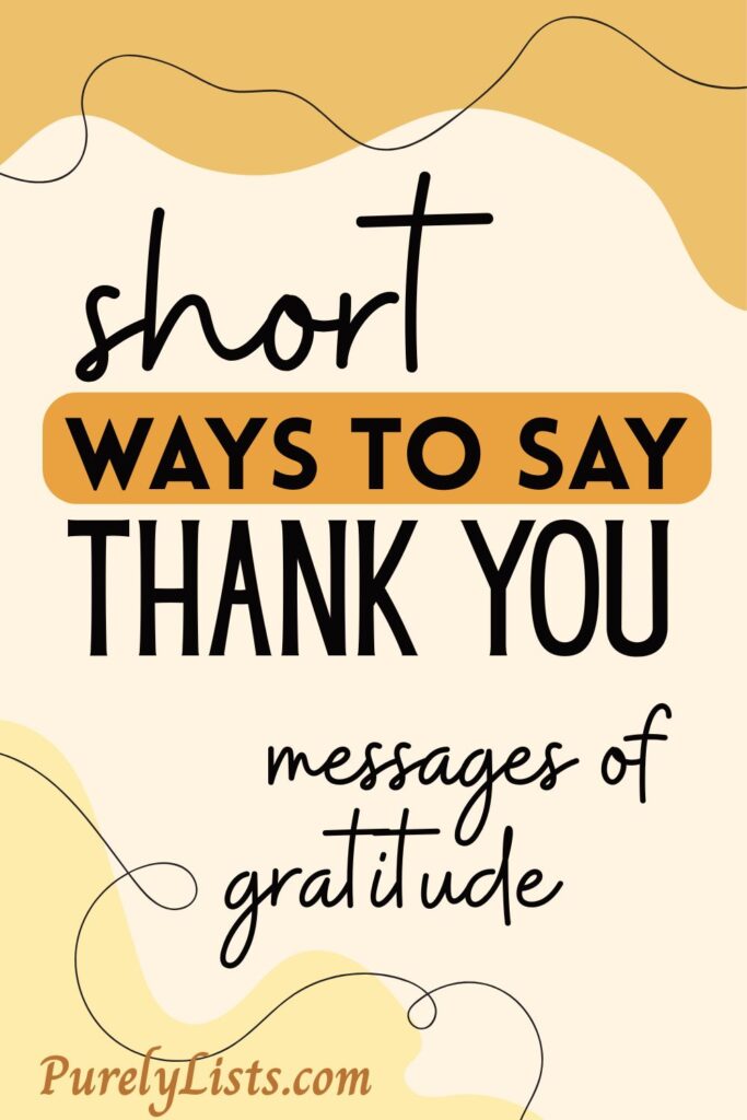 short thank you messages