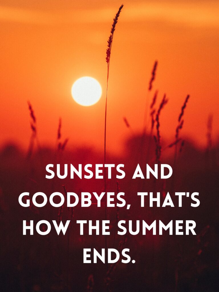 End of Summer Captions