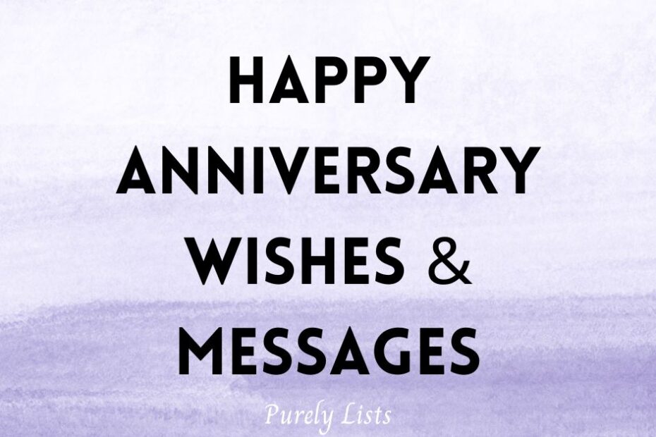 Happy Anniversary Wishes and Messages