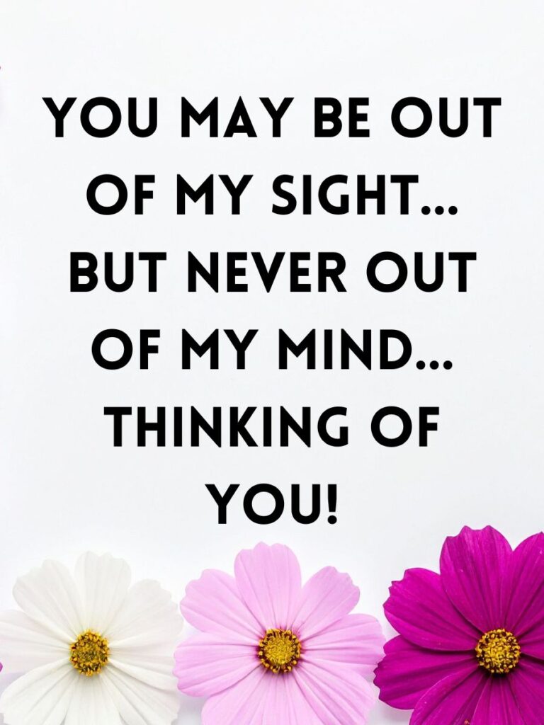 cute thinking of you messages