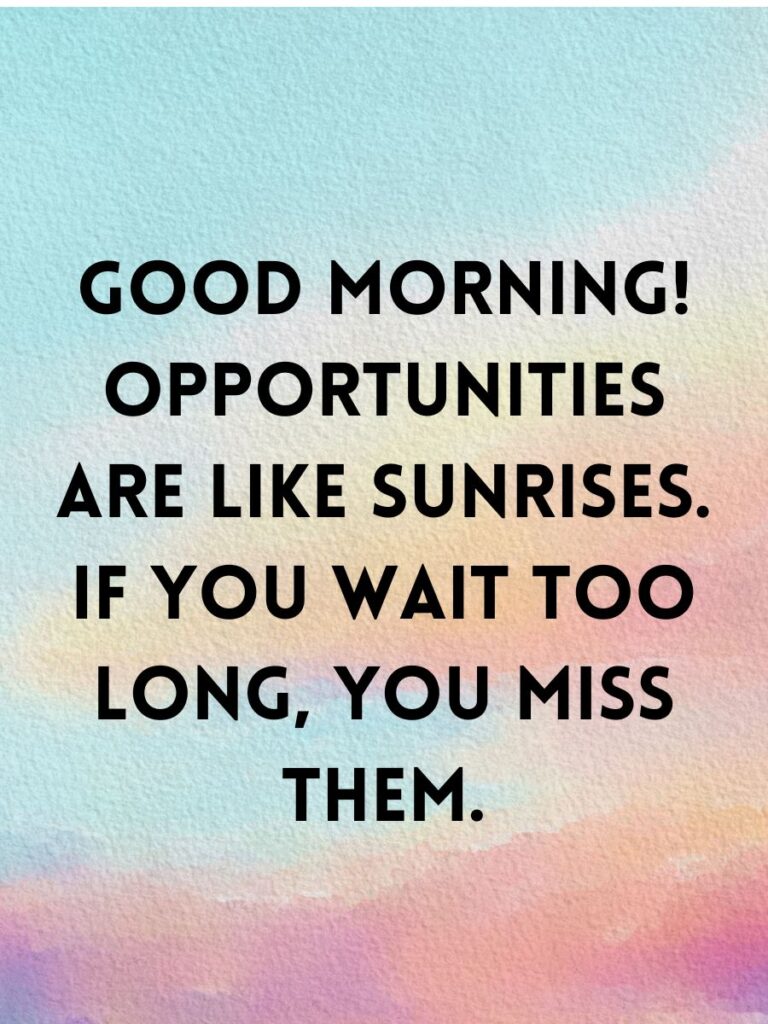 morning sayings