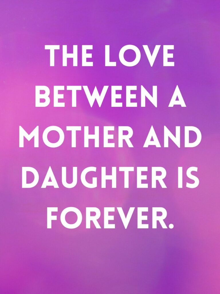 mother and daughter caption