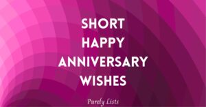 short happy Anniversary wishes