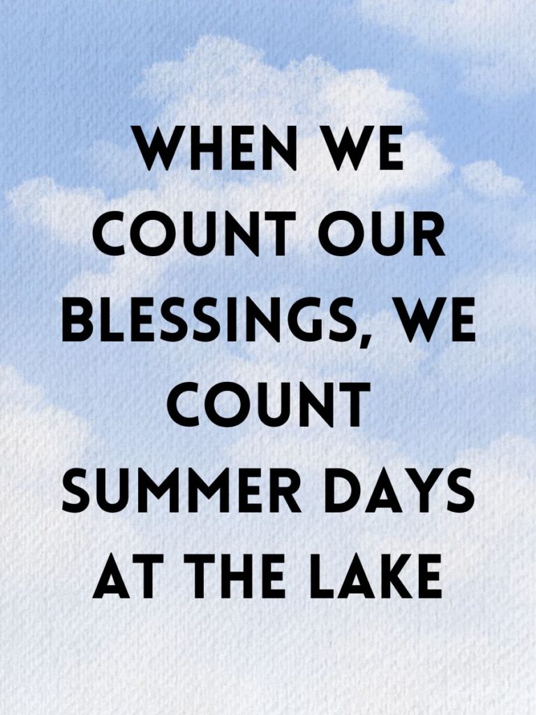 summer lake life captions