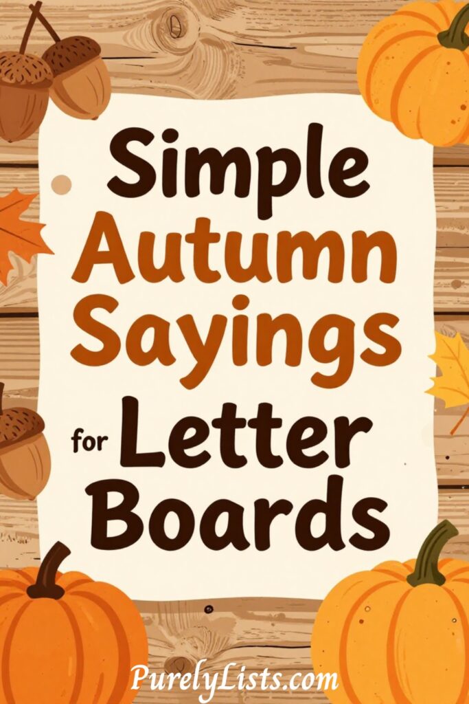 Short fall letter board quotes and sayings