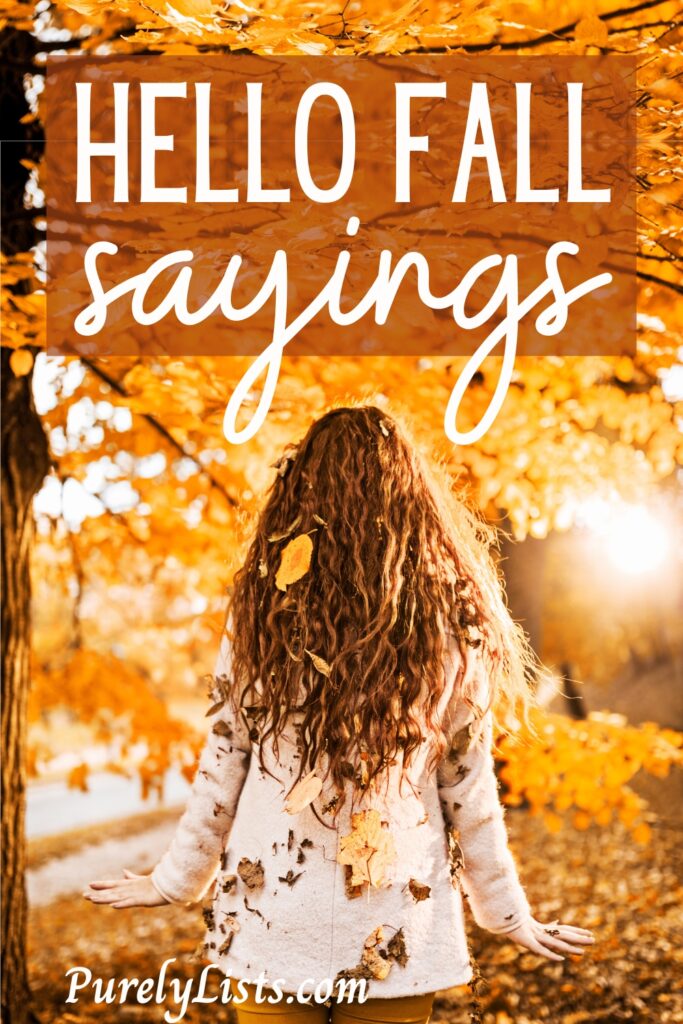 hello fall sayings