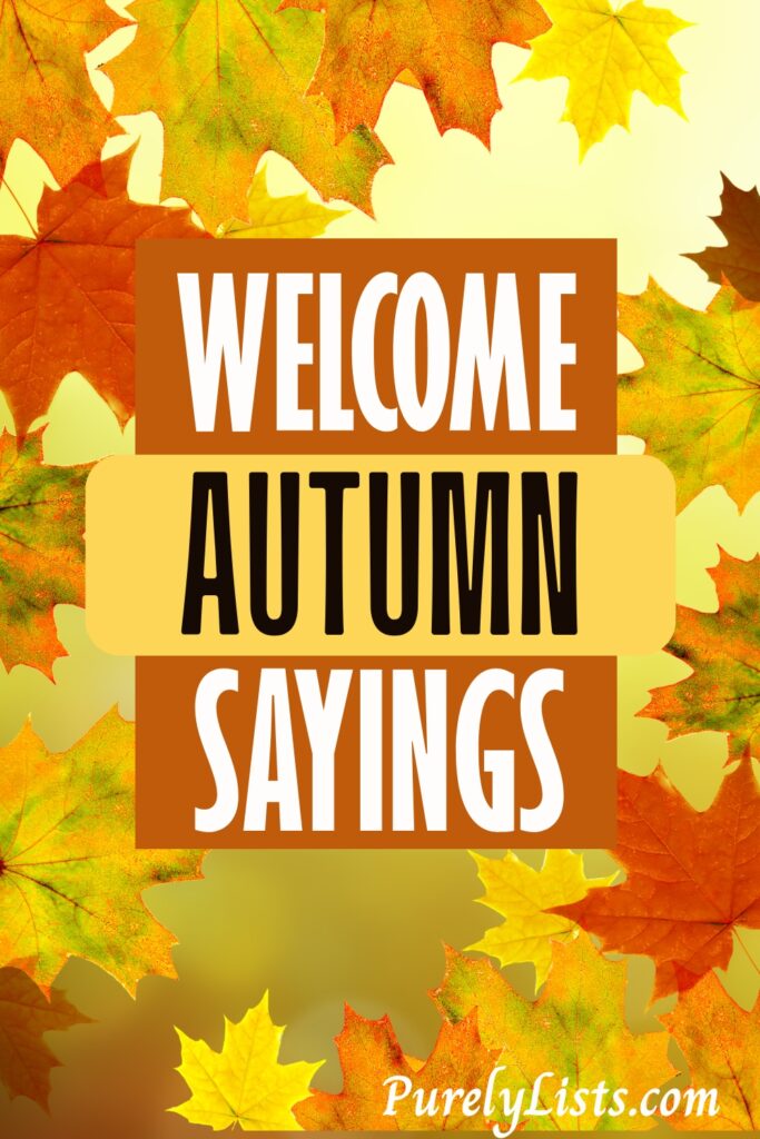 hello fall sayings