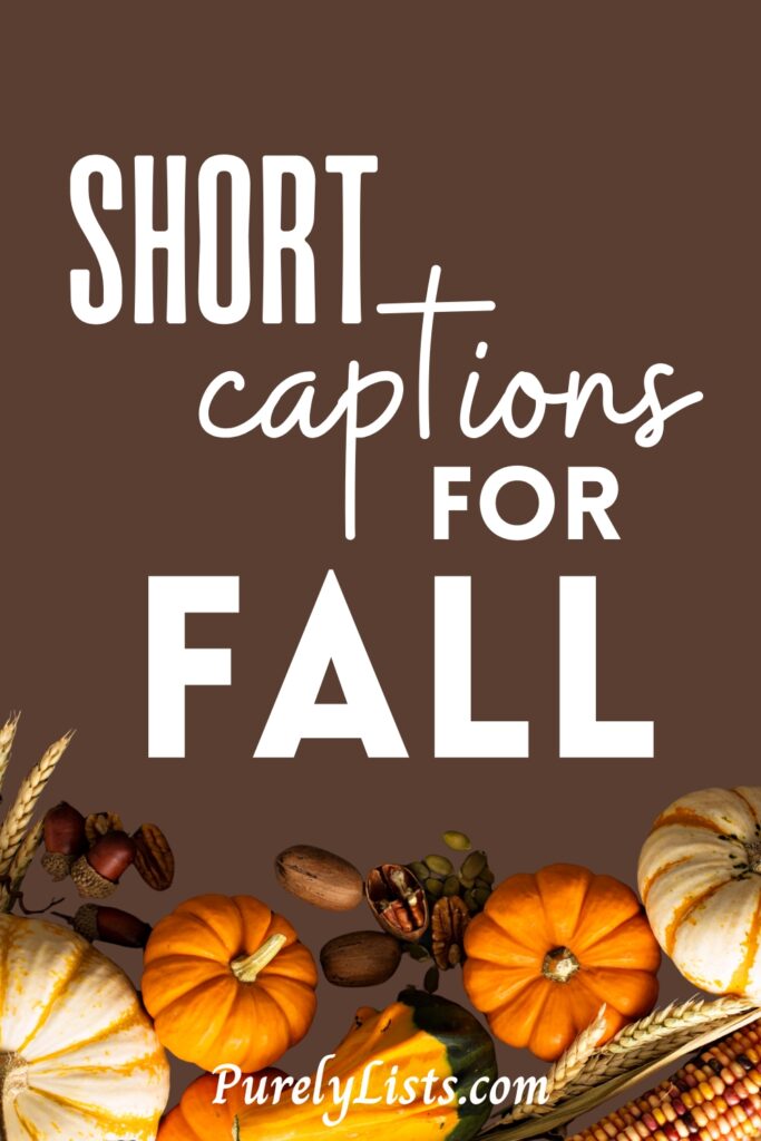 Short fall captions for Instagram