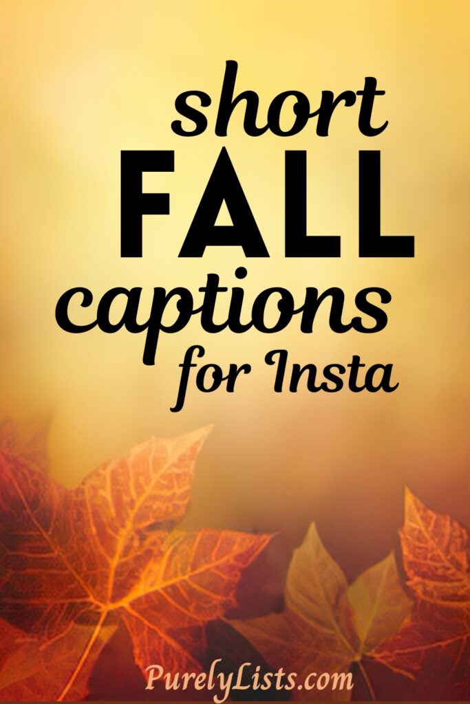 Short fall captions for Instagram