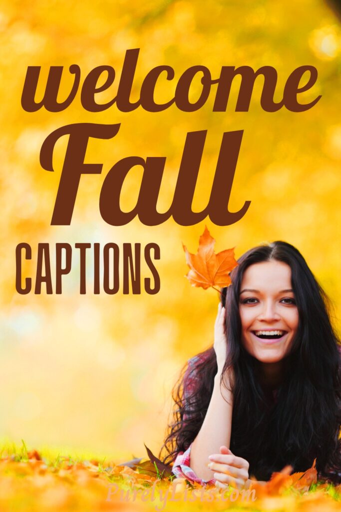 Hello fall captions for Instagram