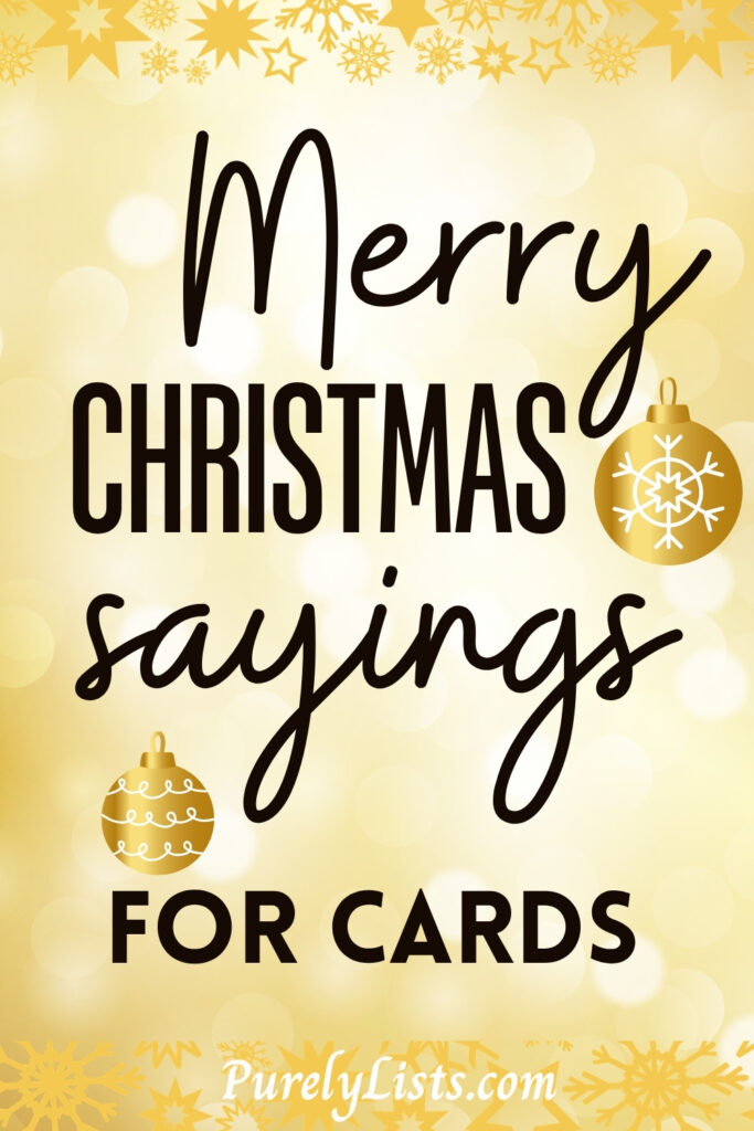 Merry Christmas Sayings