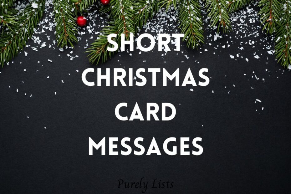 Short Christmas card messages